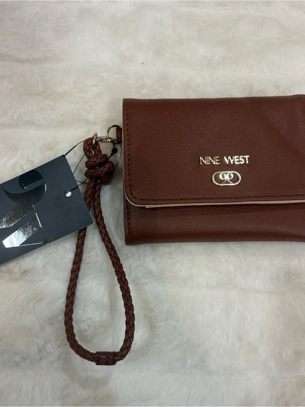 Nine West Brown Wristlet Wallet
